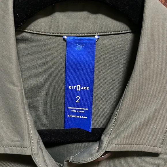 Kit & Ace navigator ride jacket in olive green twill - Picture 2 of 5